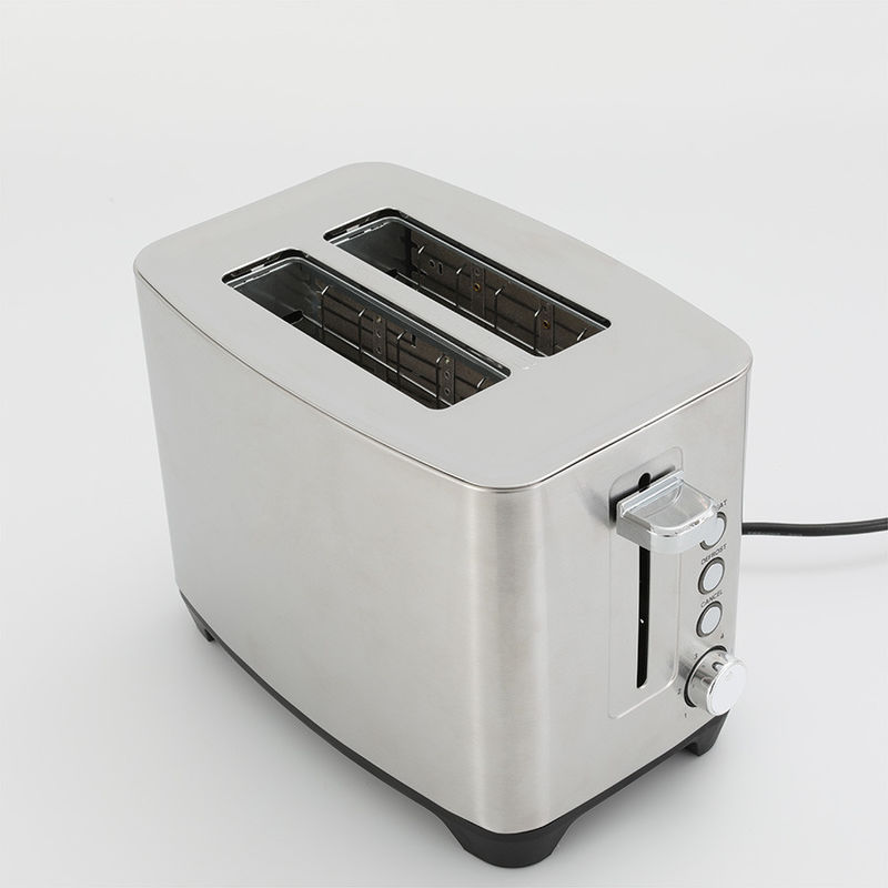 Macchine da cucina di piccole dimensioni Tostatore di pane in acciaio inossidabile a 2 fette Tostatore di pane elettrico