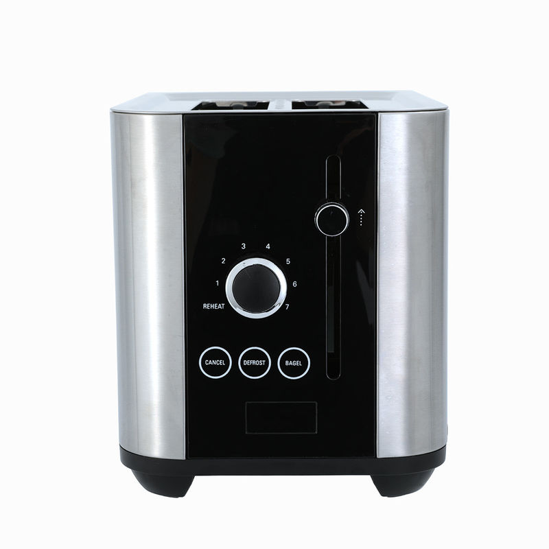 Nuovo design smart Toaster set Breakfast Set Toaster in acciaio inossidabile a 2 fette Cancellazione/riscaldo/decongelamento con luce di indicazione