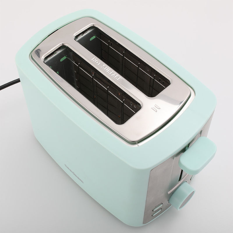 220V~240V tostapane in acciaio stile retrò estetico 2 fette tostapane pastello verde per elettrodomestici tostapane prezzo buono