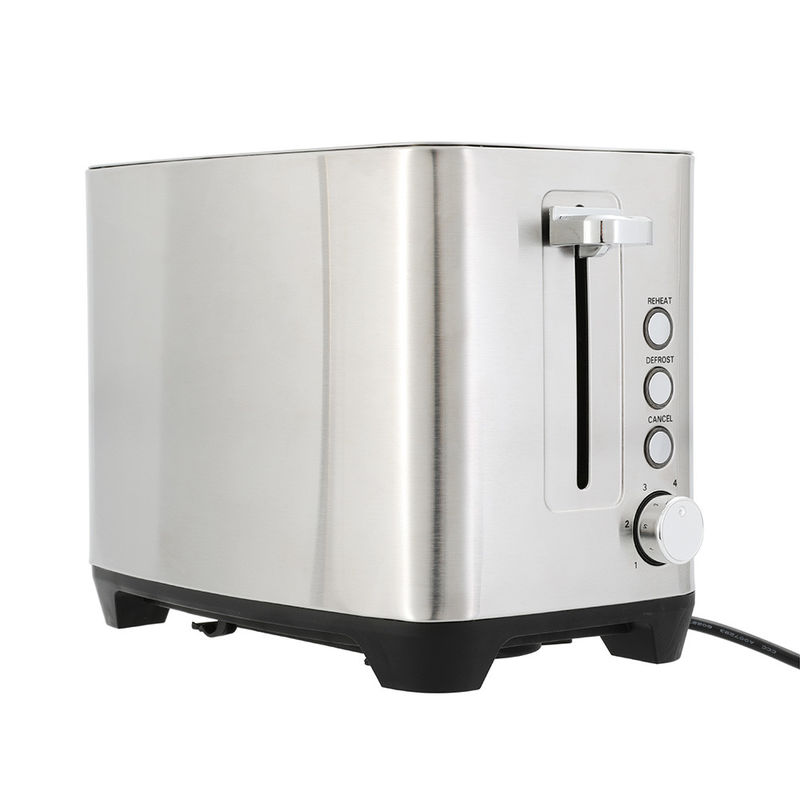 Tostapane elettrico per pane piccolo da cucina Tostapane pop-up in acciaio inossidabile con doppia fessura