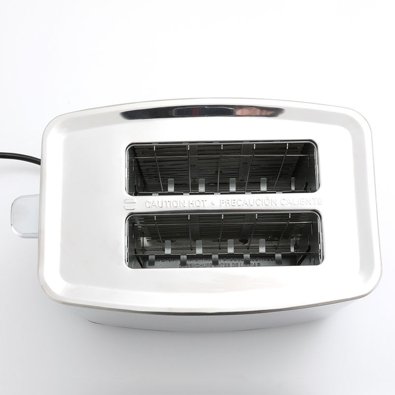 Tostapane elettrico per pane piccolo da cucina Tostapane pop-up in acciaio inossidabile con doppia fessura