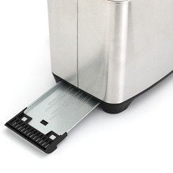 Tostapane elettrico per pane piccolo da cucina Tostapane pop-up in acciaio inossidabile con doppia fessura