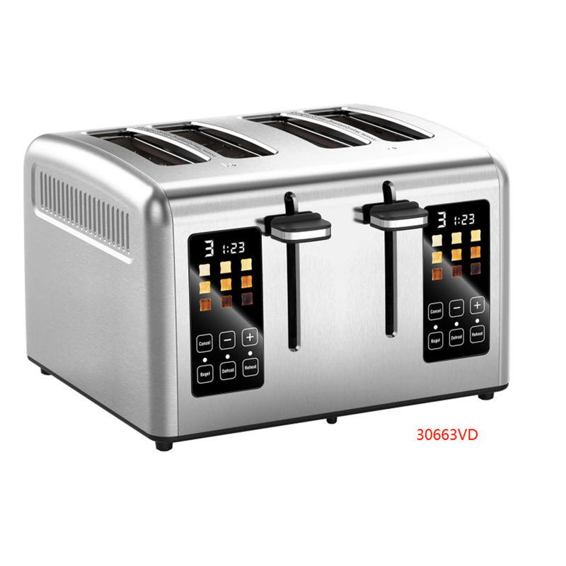 Display a colori touch screen Toaster in acciaio inossidabile da cucina 1750W