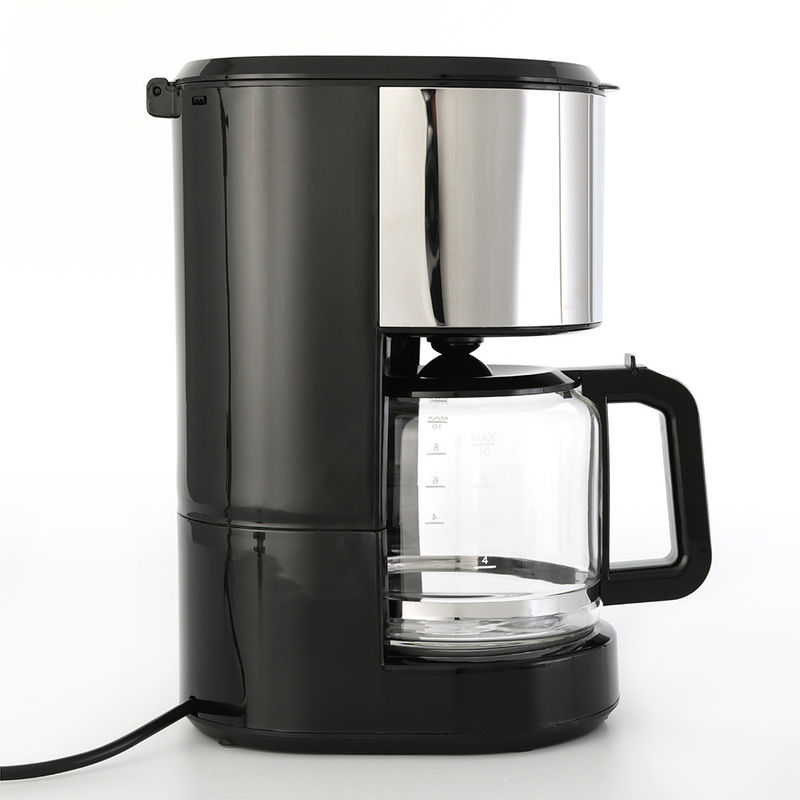 Macchina per il caffè con gocciolatore da 1,25 litri da 10 tazze per cucina 27,6 * 19,5 * 37,8