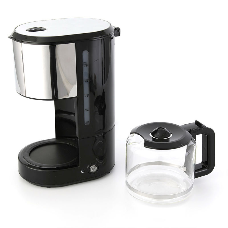 Macchina per il caffè con gocciolatore da 1,25 litri da 10 tazze per cucina 27,6 * 19,5 * 37,8