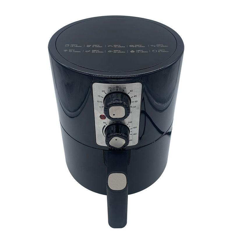 Friggitrice ad aria elettrica 2L con 2 manopole di controllo manuale 2QT Friggitrice domestica senza olio