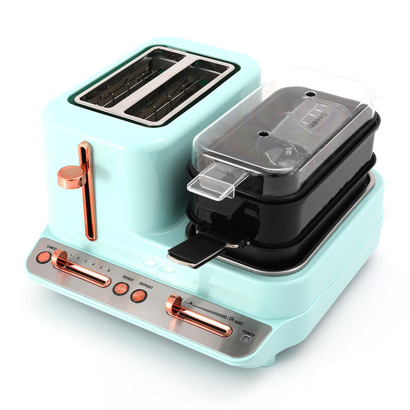 Nuovo prodotto macchina per la colazione tostapane friggitrice Caldaia 3 in 1 macchina per la colazione